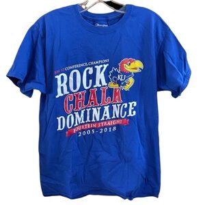 Champion Rock Chalk Dominance 14 Straight Big 12 Champions Size Unisex Medium